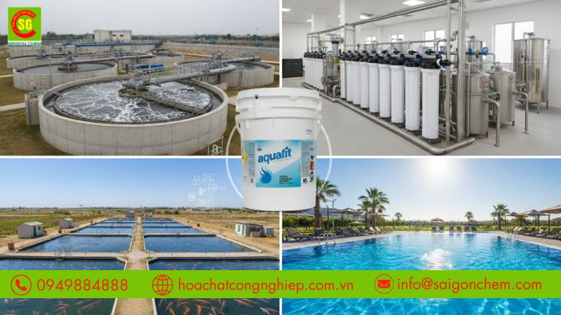 Chlorine 70% d&ugrave;ng xử l&yacute; nước v&agrave; khử tr&ugrave;ng hiệu quả